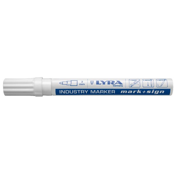 Permanente marker Mark&Sign 2-4 mm - Wit