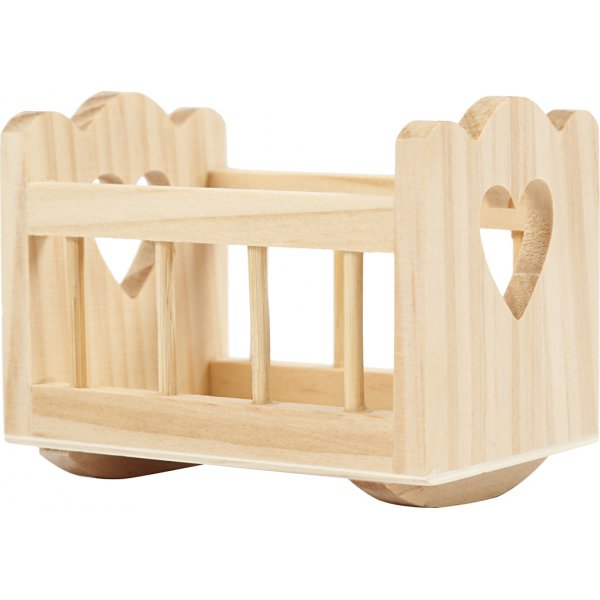 Kerstmanaccessoires - Wieg - 8 x 5,5 cm Kerstmanaccessoires - Wieg - 8 x 5,5 cm