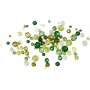 Harmony kunststof facetkralen - gemengd - groen - 45 gr