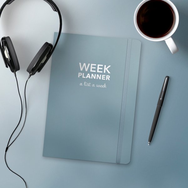 Weekplanner ongedateerd - Blauw