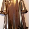 Klant imago Glanzende Jersey stof Goud - 155 cm