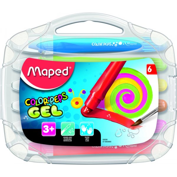Krijtset - Maped - Color' peps 6 gelkrijtjes