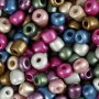 Rocaillekralen - metallic kleuren - 720 gr