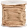 Leren koord - naturel - 1 mm - 10 m