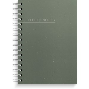 To-do's & notities A5 groene spiraalgebonden