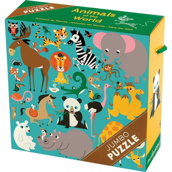 Jumbopuzzel - Dieren van de wereld
