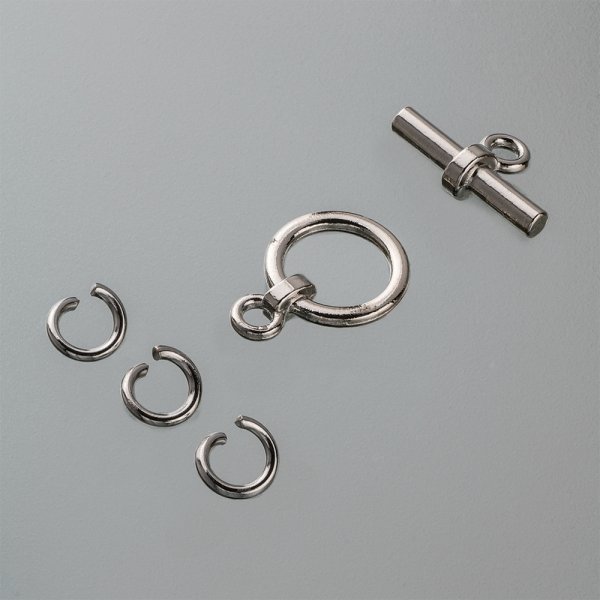 Staarslot ø 18 mm - oud zilver 1 stuk