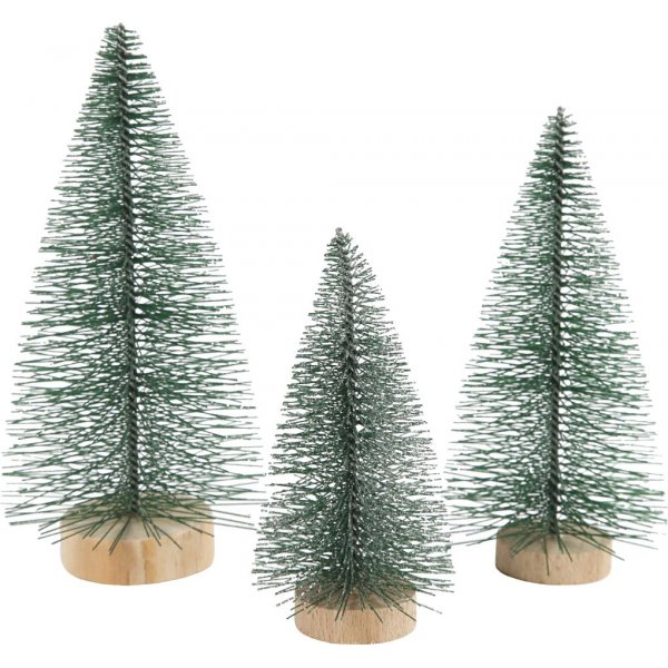 Miniatuur dennenbomen - 3 st