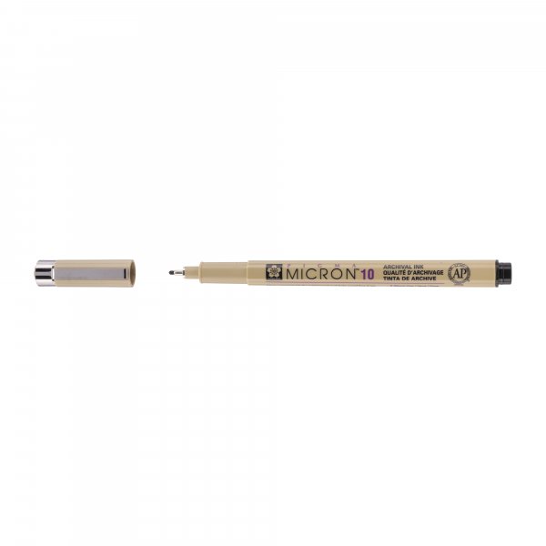 Fineliner Pigma Micron Zwart - 10 (0,6 mm)