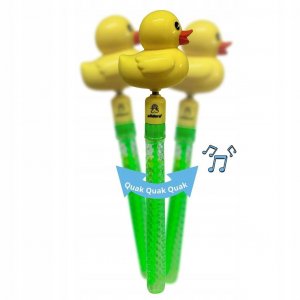 Zeepbellenstokje in de vorm van een eendje met geluid, 30 cm, 55 ml - Alldoro Zeepbellenstokje in de vorm van een eendje met geluid, 30 cm, 55 ml - Alldoro
