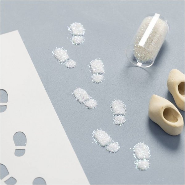 Mini bouwpakket Kerstmandeur - Voetafdruk Mini bouwpakket Kerstmandeur - Voetafdruk