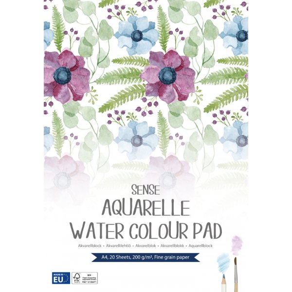 Aquarelblok Sense 200g - A4 Aquarelblok Sense 200g - A4