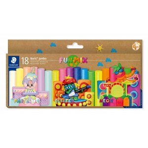 Noris Junior boetseerwas in diverse kleuren - verpakking van 18 stuks Noris Junior boetseerwas in diverse kleuren - verpakking van 18 stuks