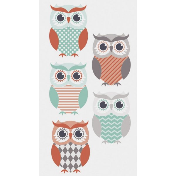 Stickermix - Uilen metallic