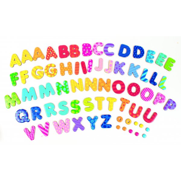 Magnetische letters met patroon 60 st
