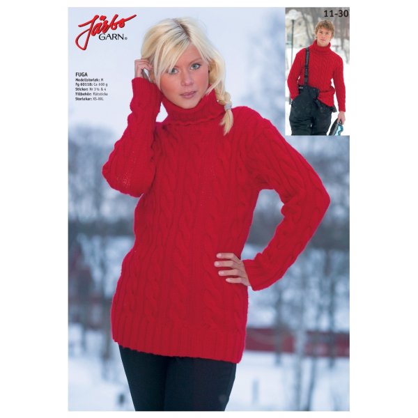 Breipatroon - Poloshirt met vlechtpatroon (dames)