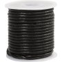 Leren koord - zwart - 2 mm - 10 m