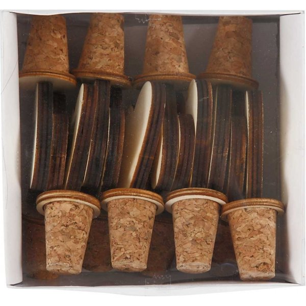 Kurk met houten hart - 12 st Kurk met houten hart - 12 st