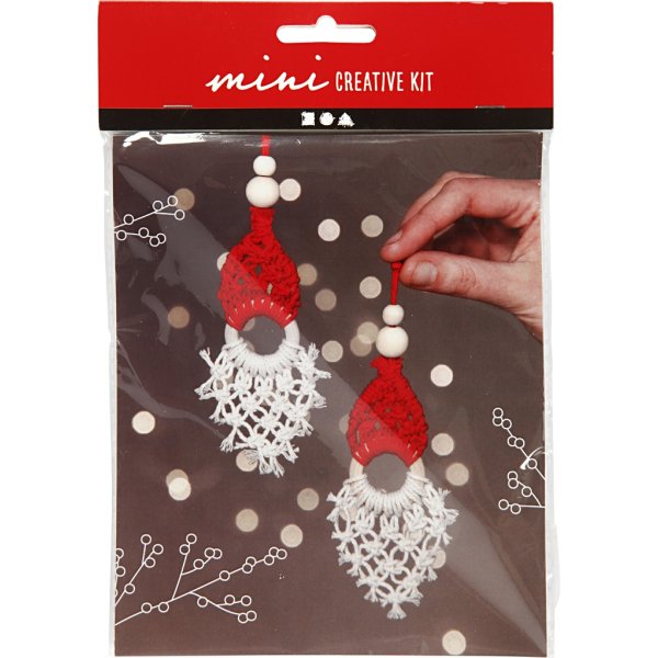 Mini DIY Kit - macramé Kerstman Mini DIY Kit - macramé Kerstman