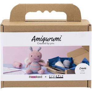 DIY amigurumi honingbij in pastelkleuren - 1 stuk. DIY amigurumi honingbij in pastelkleuren - 1 stuk.