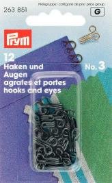 Messing haken en stopcontacten nr. 3, groot zwart 12 st Messing haken en stopcontacten nr. 3, groot zwart 12 st