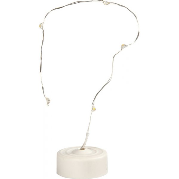 LED-lichtsnoer - zilver - 27 cm