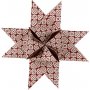 Sterstroken - rood - wit - 18 cm - 40 stroken