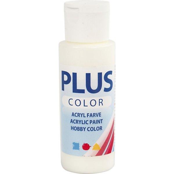 Plus Color Hobbyverf - gebroken wit - 60 ml