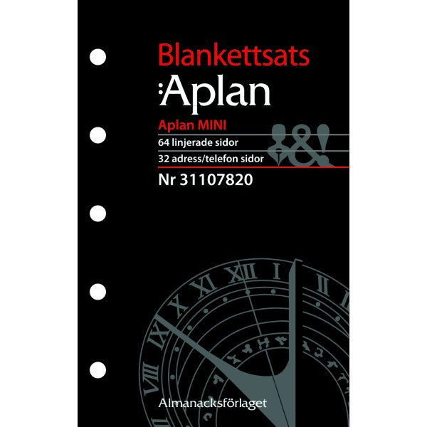 Systeemkalender - Miniformulierenset - Almanacksfrlaget