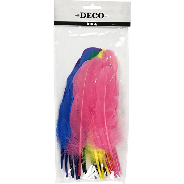 Veren - gemengde kleuren - 36 st Veren - gemengde kleuren - 36 st