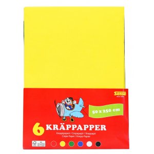Cr�pepapier A4 - 6 kleuren