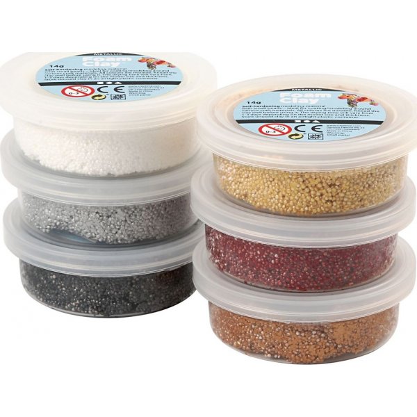 Foam Clay - bruine harmonie - metallic - 6 x 14 gr