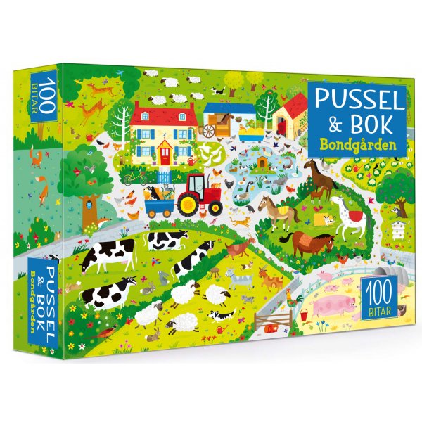 Puzzelboek - Puzzel & boek: De boerderij (100 stukjes)