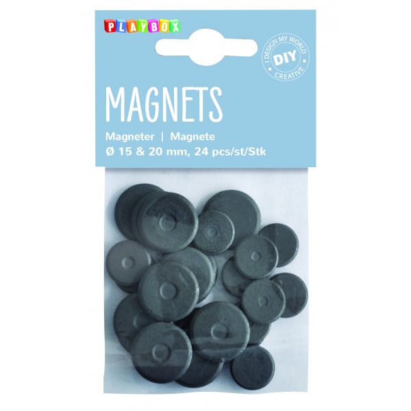 Ronde magneten (15-20 mm) diverse mogelijkheden Ronde magneten (15-20 mm) diverse mogelijkheden