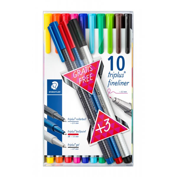 Fineliners Triplus - 13 pennen