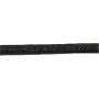 Leren koord - zwart - 2 mm - 10 m