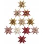 Sterstroken - rood - wit - 6,5+11,5 cm - 60 stroken