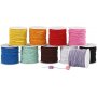 Elastisch koord - 1 mm - gemengde kleuren - 10 x 25 m