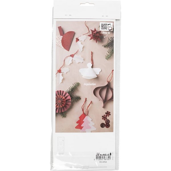 Creatieve set - papier snijden - rood - crème Creatieve set - papier snijden - rood - crème