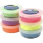 Silk Clay - neonkleuren - 6 x 14 gr