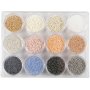 Rocaillekralen - doffe kleuren - 12 x 15 gr