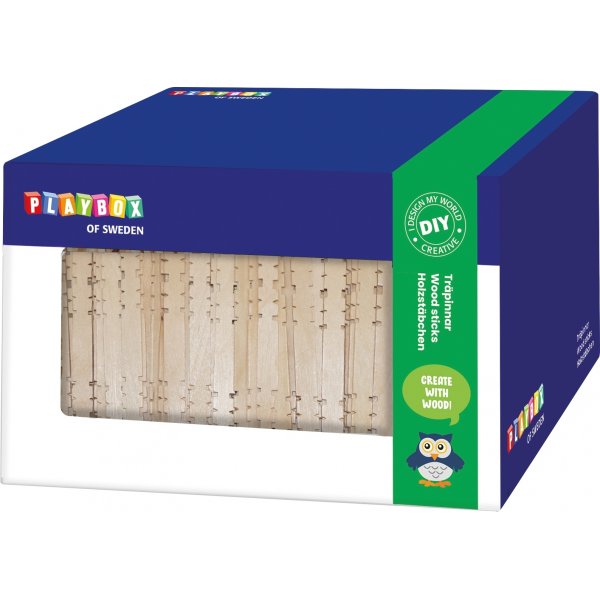 Houten pinnen om te bouwen in doos - 1000 st
