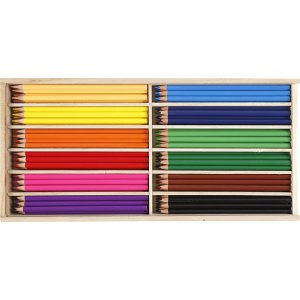 Kleurpotloden - 3 mm - gemengde kleuren - 144 st Kleurpotloden - 3 mm - gemengde kleuren - 144 st