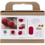 DIY Kit Haken - rood - Kerstboomballen