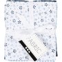 Patchworkstof - blauw - 4 st