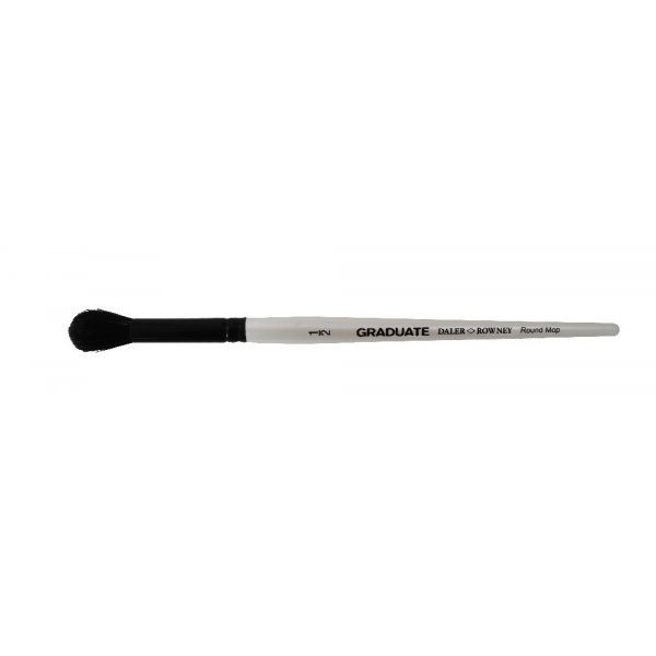 Acrylkwast Graduate Zwart Geitenhaar Oval Wash