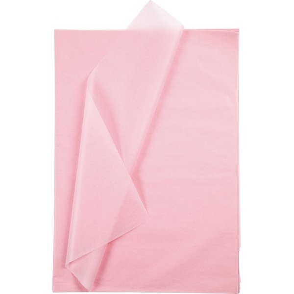 Vloeipapier - lichtroze - 50 x 70 cm - 14 gr - 10 vellen