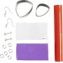 Mini DIY Kit Sieraden, lichtpaars, Gemarmerde oorbellen