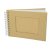 Album voor scrapbooking A 5 / 21 x 15 cm - bruin 25 pagina's uitgesneden rechthoek