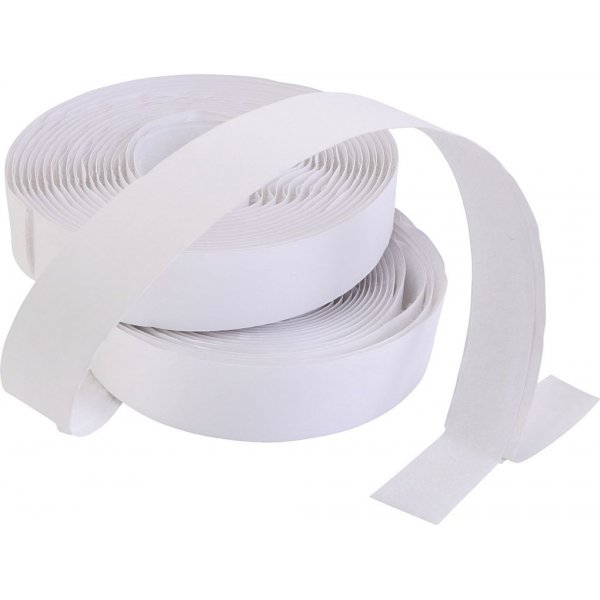 Klittenband - wit - 25 m